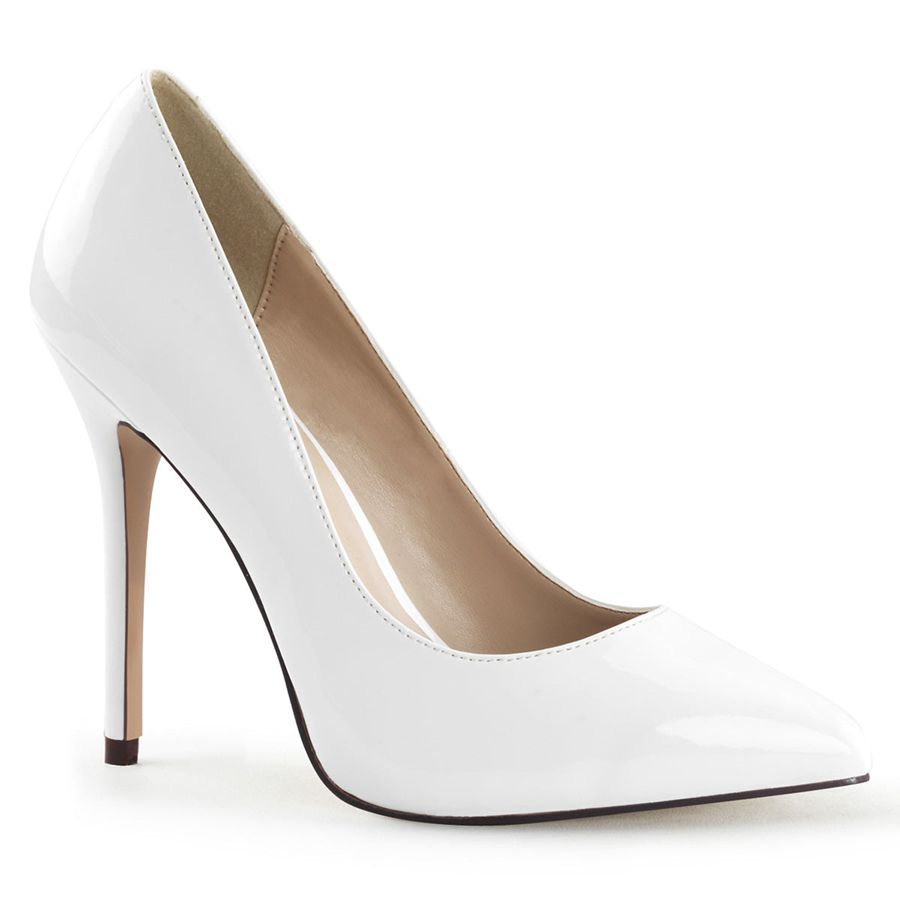 Women's Pleaser Amuse-20 Pumps White | 184WNVIAQ