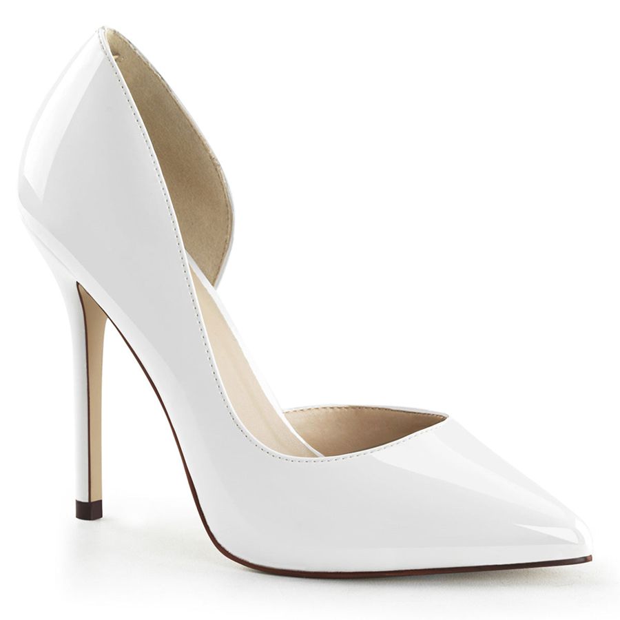 Women's Pleaser Amuse-22 Pumps White | 479QNUGRZ