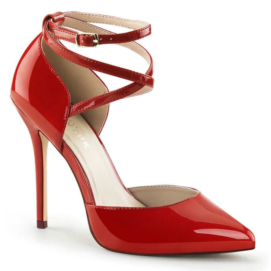 Women's Pleaser Amuse-25 Pumps Red | 605AMESNZ