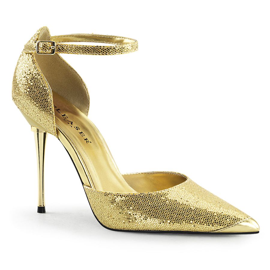 Women's Pleaser Appeal-21 Pumps Gold | 452KZCBTH