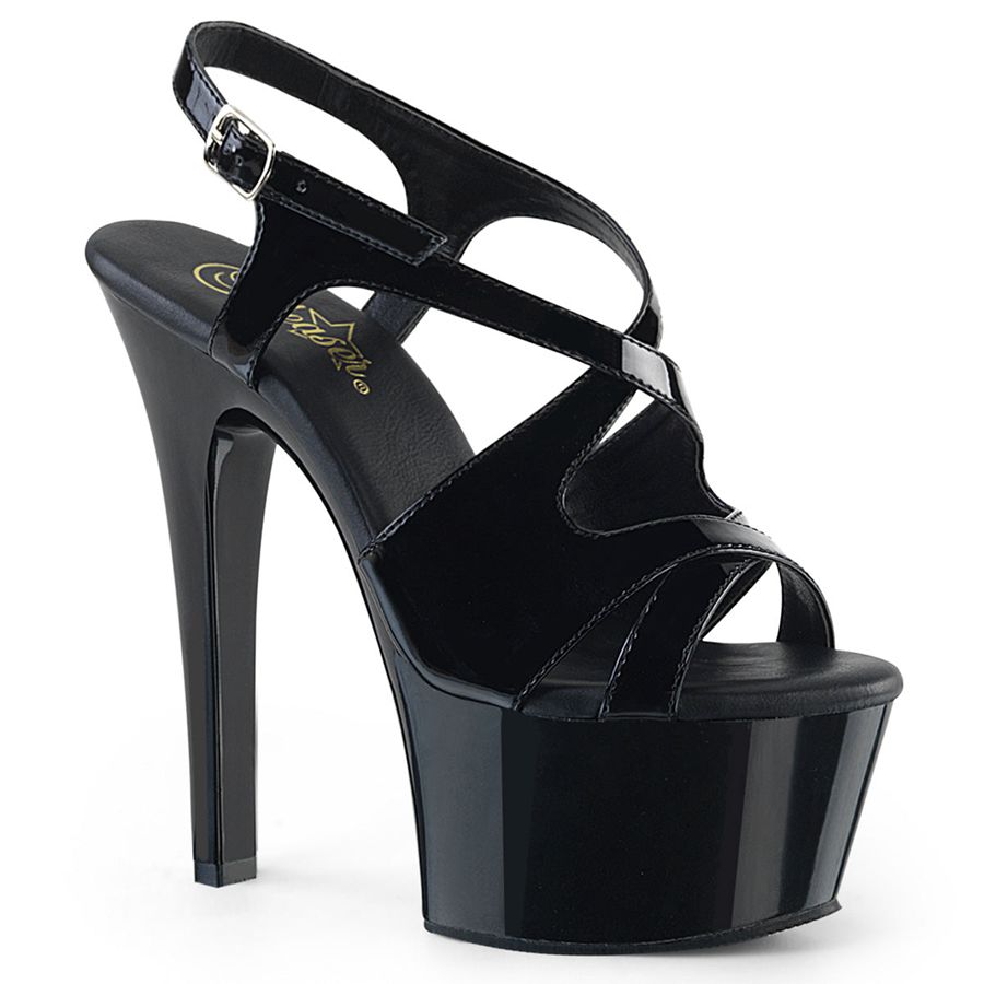 Women's Pleaser Aspire-630 Heels Black | 516MHQUNA