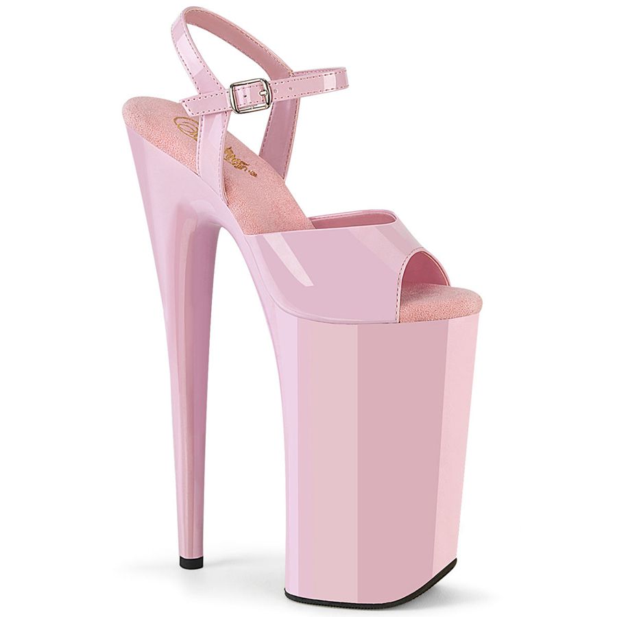 Women's Pleaser Beyond-009 Ankle Strap Sandals Pink | 062GMBKAT