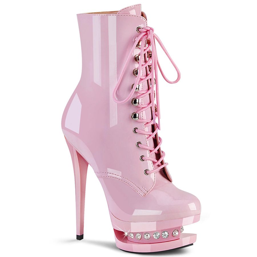 Women's Pleaser Blondie-R-1020 Ankle Boots Pink | 423RQABEW