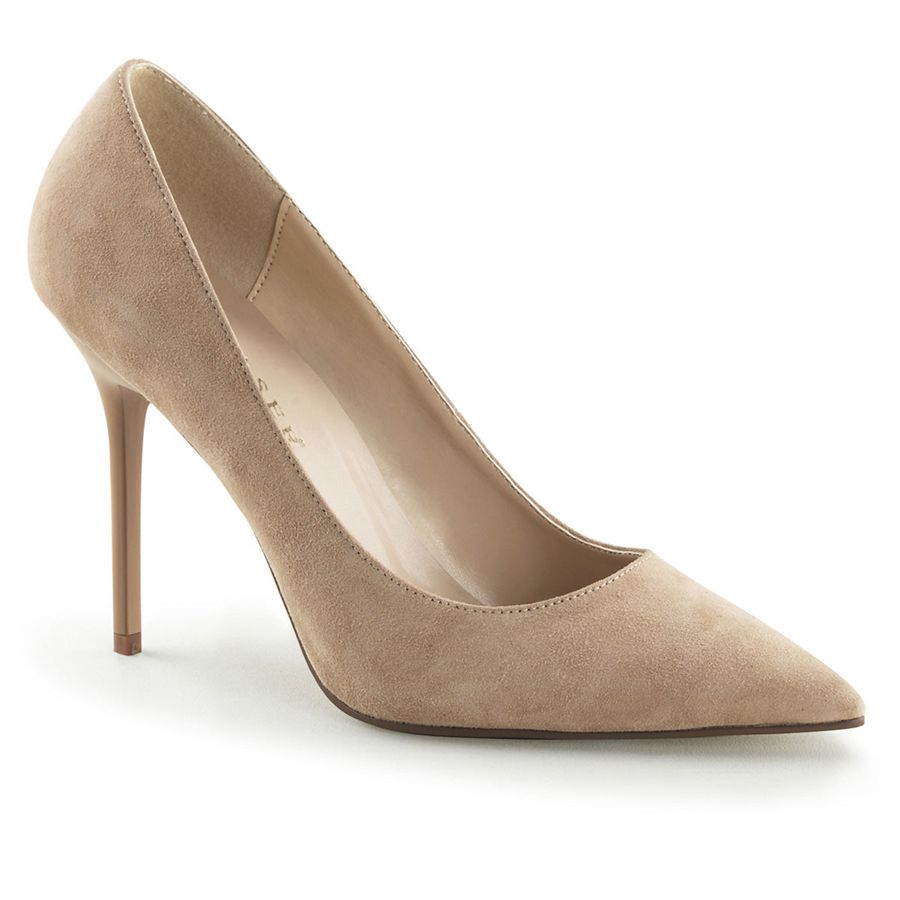 Women's Pleaser Classique-20 Pumps Beige | 132SREBPF