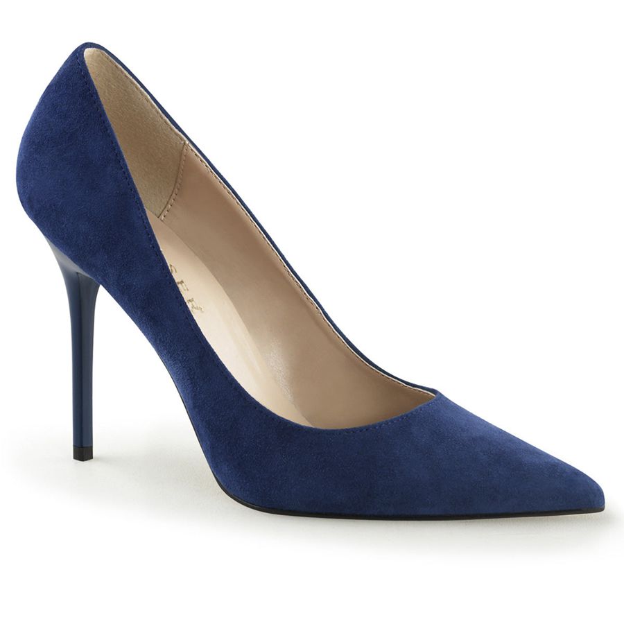 Women's Pleaser Classique-20 Pumps Blue | 076MHAQNL