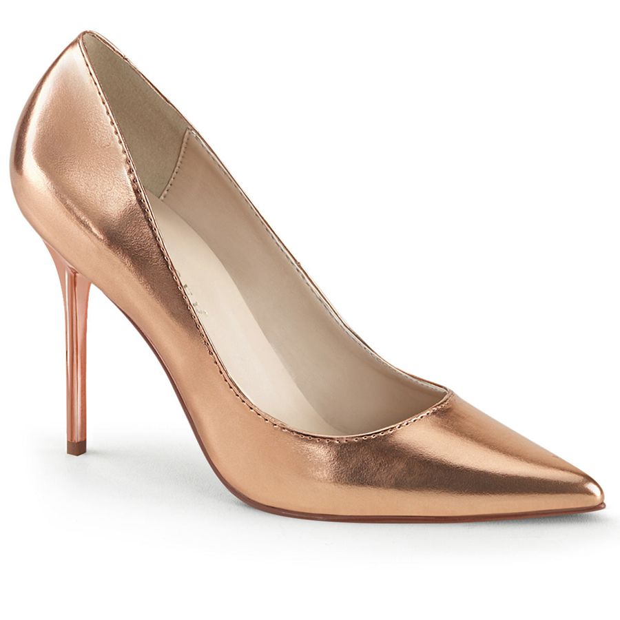 Women's Pleaser Classique-20 Pumps Rose Gold | 249HZCNAU