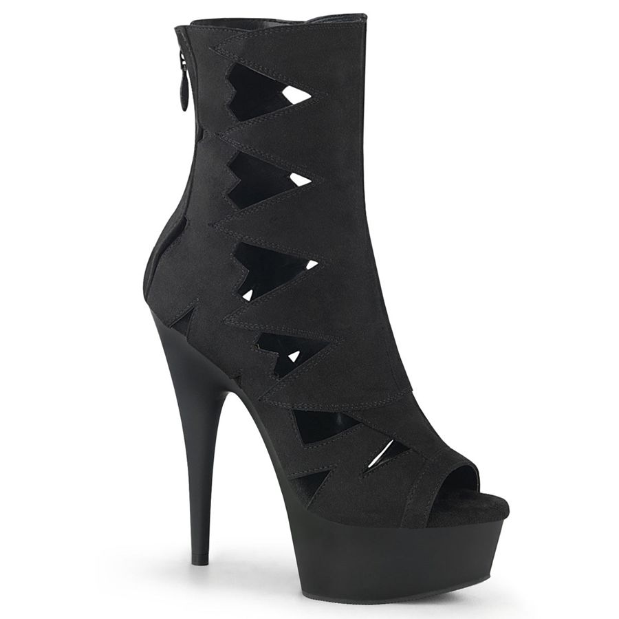 Women's Pleaser Delight-1014 Ankle Boots Black | 610OFQLEW