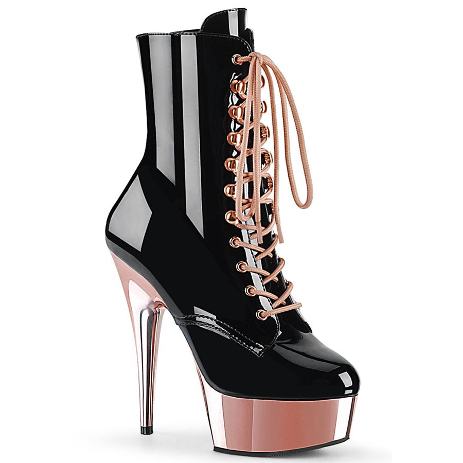 Women's Pleaser Delight-1020 Ankle Boots Rose Gold | 791VAGJDH