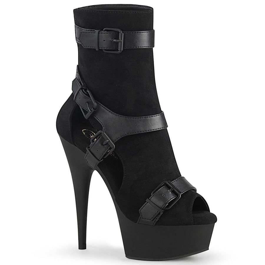 Women's Pleaser Delight-1037 Ankle Boots Black | 652URZDAH