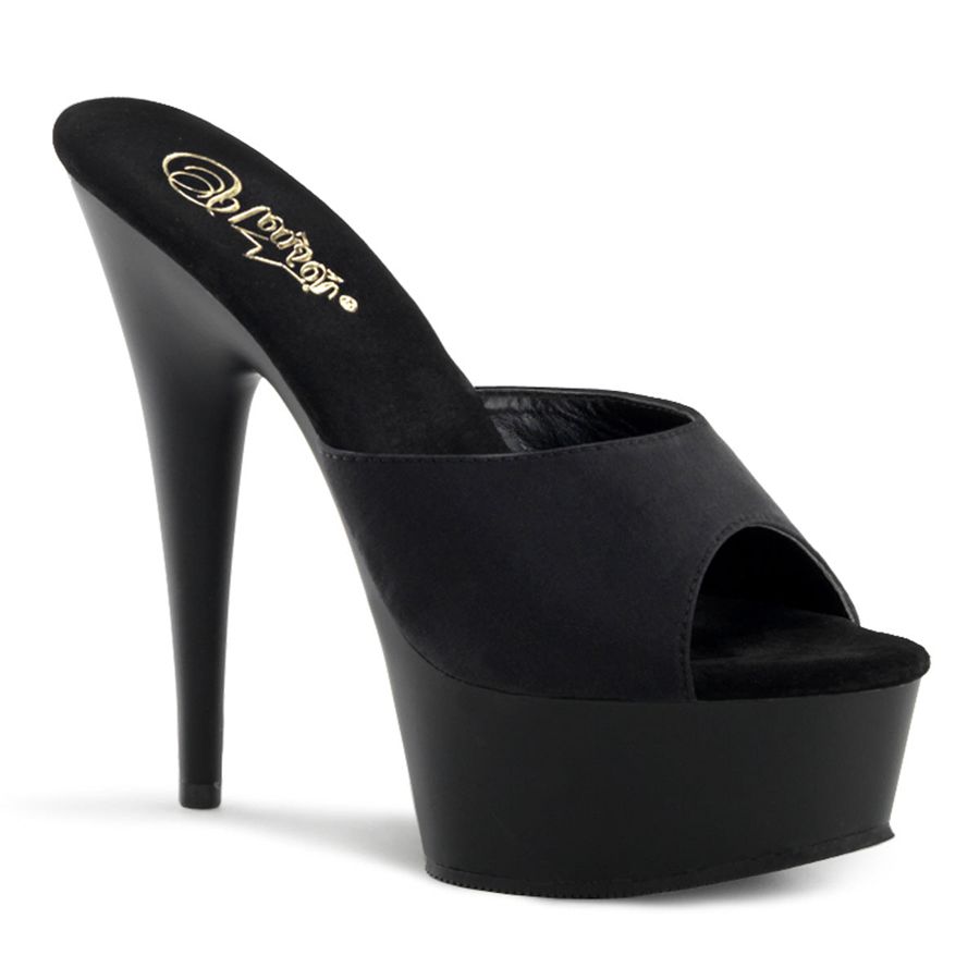 Women's Pleaser Delight-601PS Platform Sandals Black | 870FSKQBM