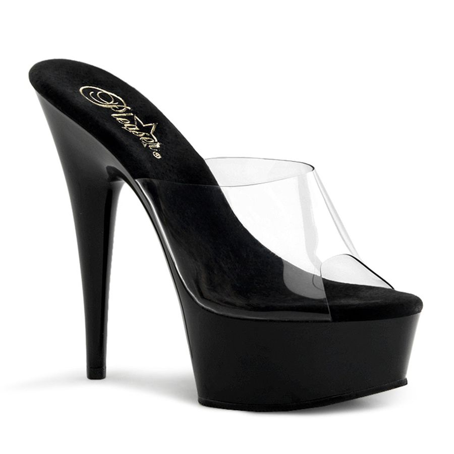 Women's Pleaser Delight-601 Heels Black | 017HDSQWX