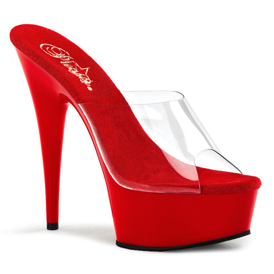 Women's Pleaser Delight-601 Heels Red | 309HYGQNZ