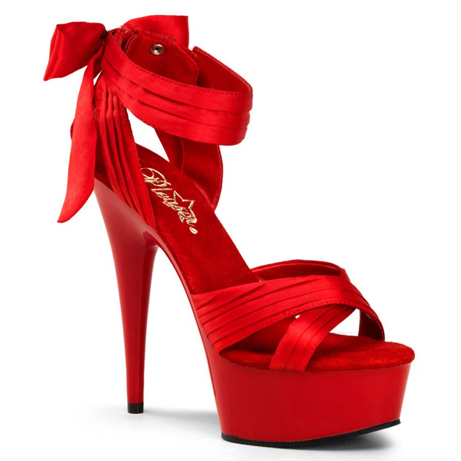 Women's Pleaser Delight-668 Heels Red | 183BZTALD