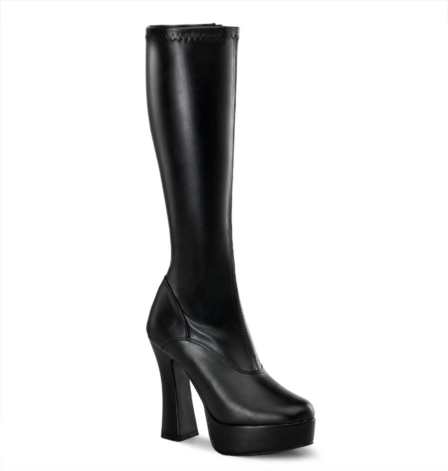 Women's Pleaser Electra-2000Z Knee High Boots Black | 879MTNGXR