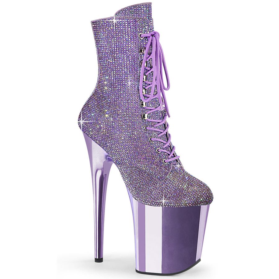 Women's Pleaser Flamingo-1020CHRS Ankle Boots Purple | 086PEXYLS