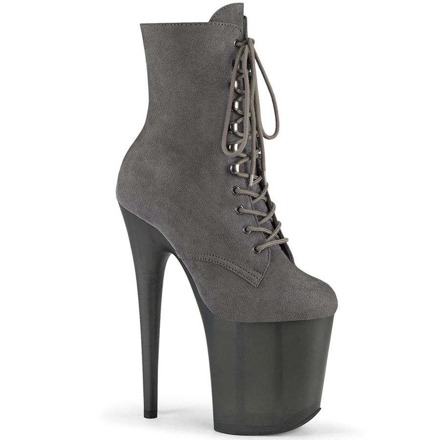 Women's Pleaser Flamingo-1020FST Ankle Boots Grey | 068COIWMX