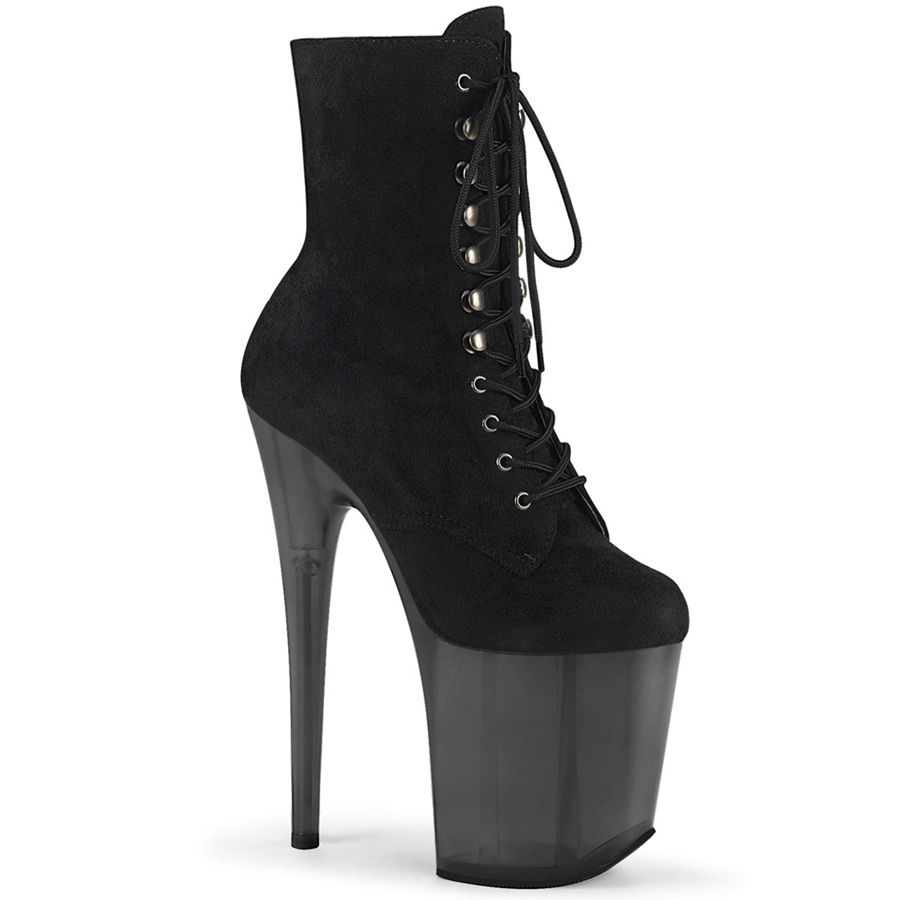 Women's Pleaser Flamingo-1020FST Ankle Boots Black | 741JOZRNM