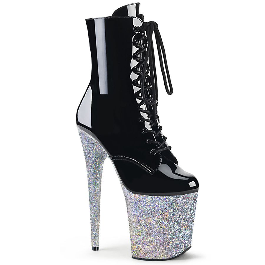 Women's Pleaser Flamingo-1020LG Ankle Boots Silver | 278CJRIZT