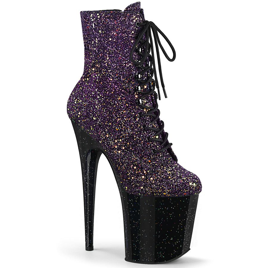 Women's Pleaser Flamingo-1020OMBG Ankle Boots Purple | 781XQVYJM