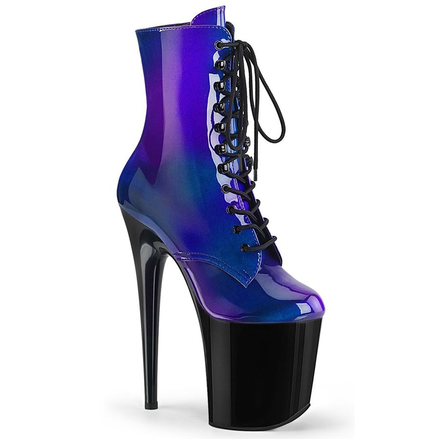 Women's Pleaser Flamingo-1020SHG Ankle Boots Blue | 065GCQAVS