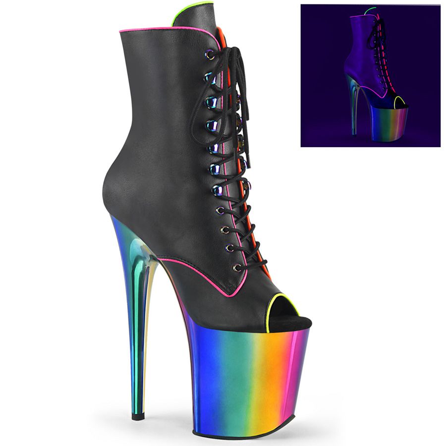 Women's Pleaser Flamingo-1021RC-02 Ankle Boots Multicolor | 423UMJYTG