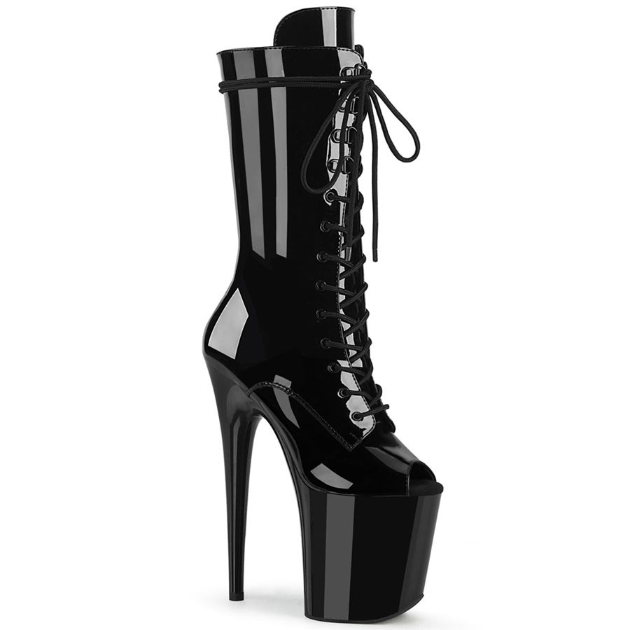 Women's Pleaser Flamingo-1051 Ankle Boots Black | 205XLRIEA