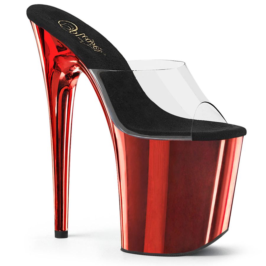 Women's Pleaser Flamingo-801 Platform Sandals Red | 206RHWGFS