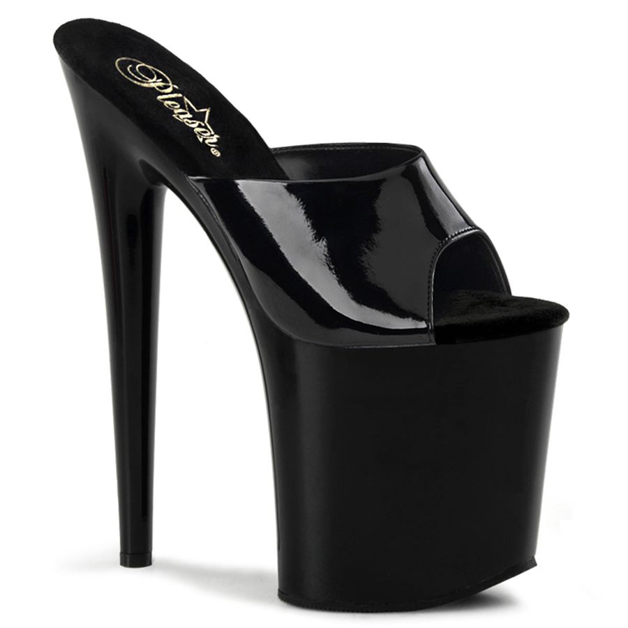 Women's Pleaser Flamingo-801 Platform Sandals Black | 351RQDCSM