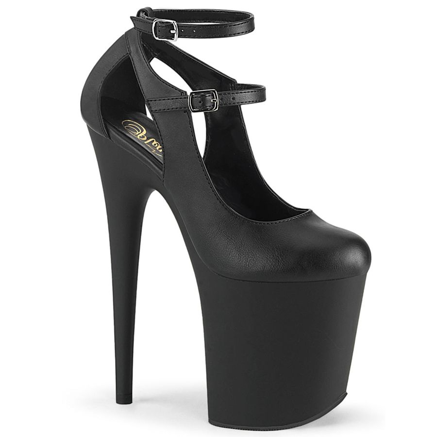 Women's Pleaser Flamingo-850 Pumps Black | 843JNWMCT