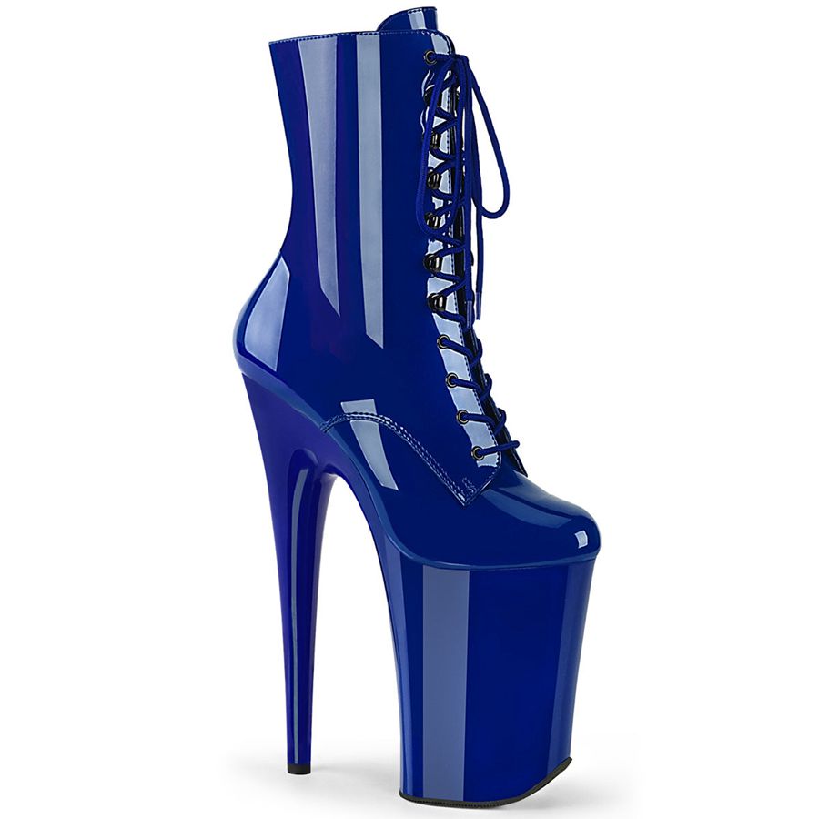 Women's Pleaser Infinity-1020 Ankle Boots Blue | 157RCMFVK