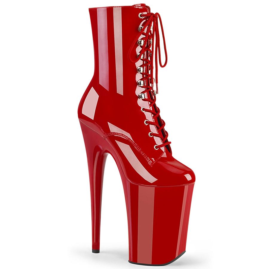 Women's Pleaser Infinity-1020 Ankle Boots Red | 629XQGBYD