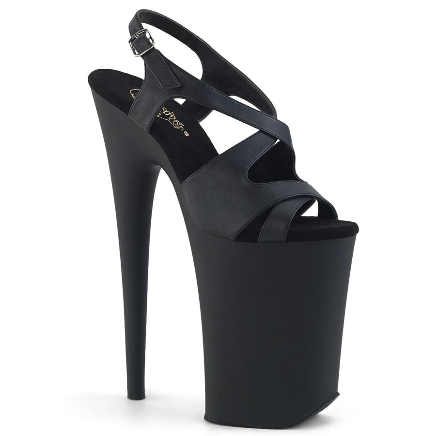 Women's Pleaser Infinity-930 Heels Black | 705WYALEN