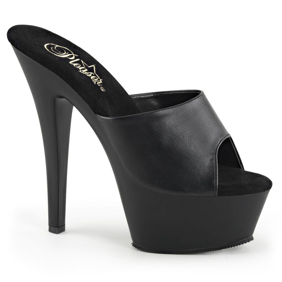 Women's Pleaser Kiss-201 Platform Sandals Black | 719UDWIRZ