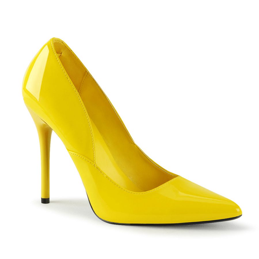 Women's Pleaser Milan-01 Pumps Yellow | 695FWIJAT