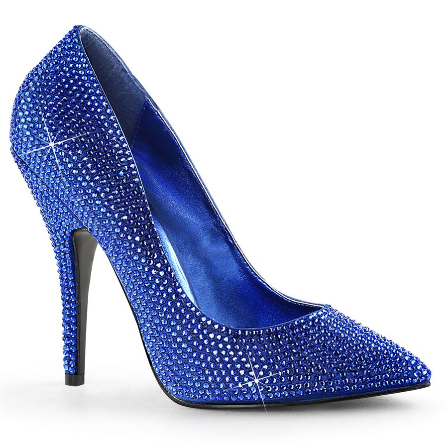 Women's Pleaser Seduce-420RS Pumps Blue | 942PWXDZS