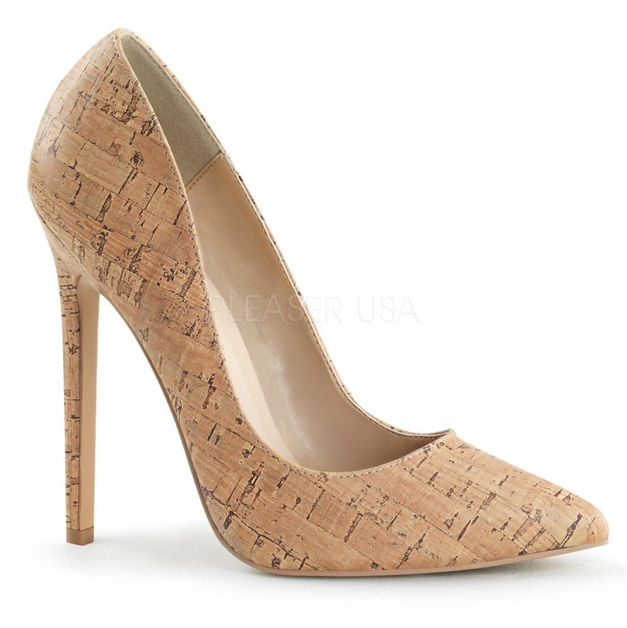 Women's Pleaser Sexy-20 Pumps Brown | 426EBVINF