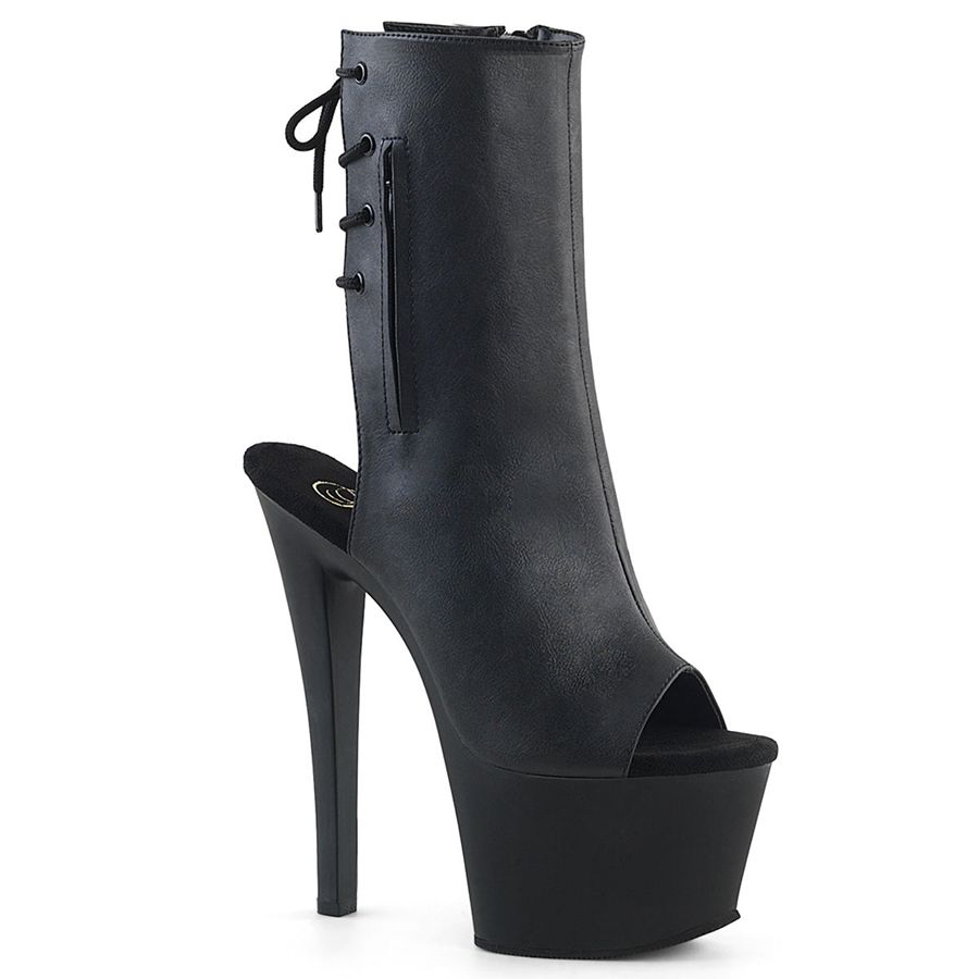 Women's Pleaser Sky-1018 Ankle Boots Black | 483DQINZT