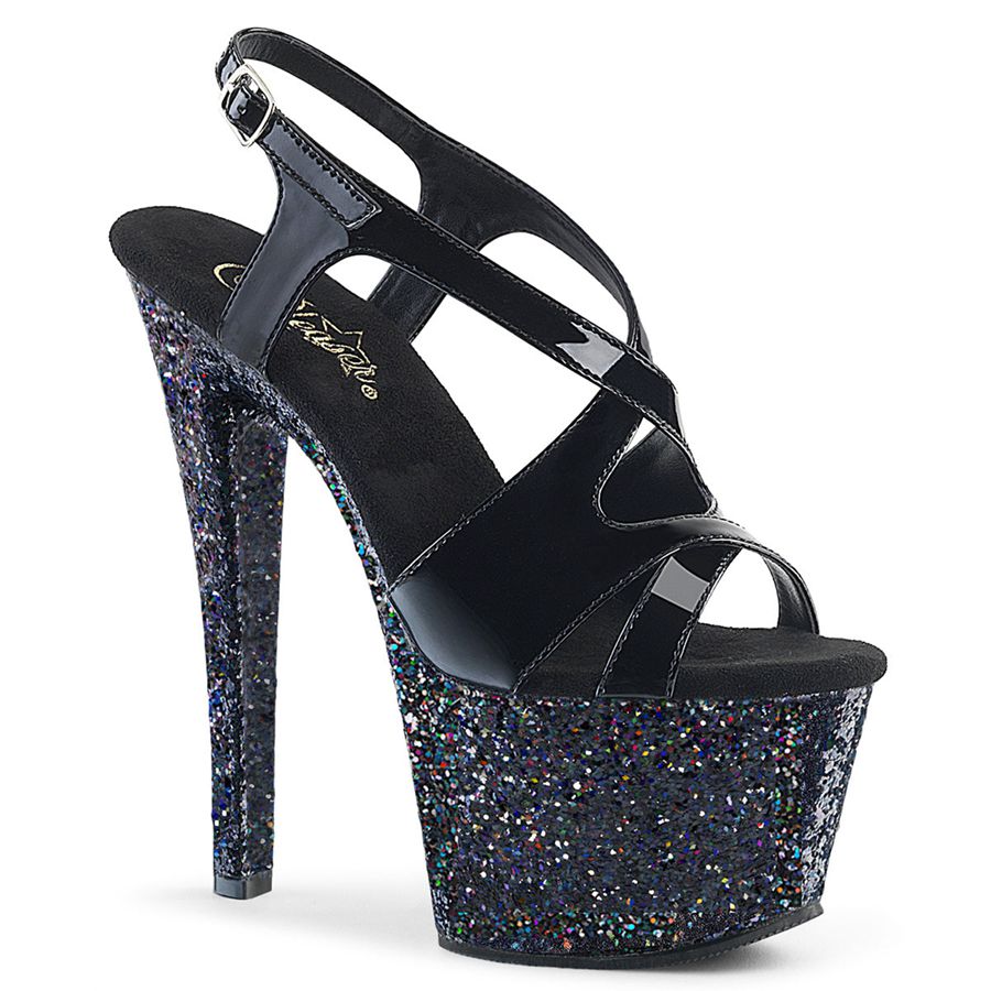 Women's Pleaser Sky-330LG Heels Black | 976SDRGEA