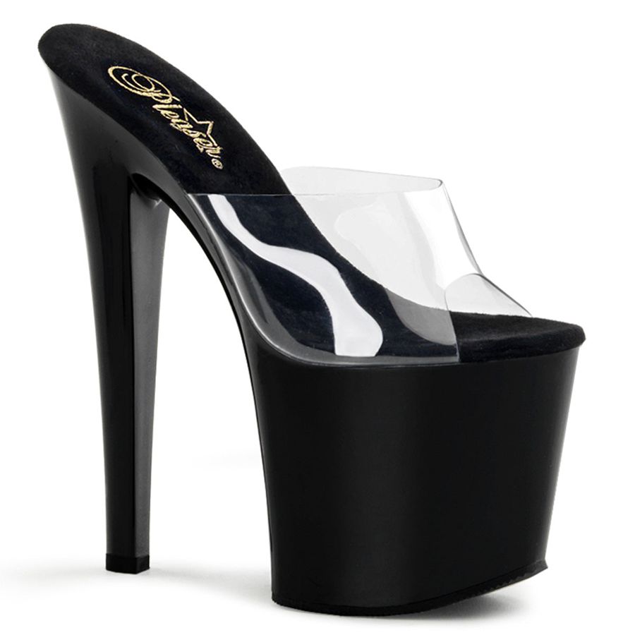 Women's Pleaser Taboo-701 Platform Sandals Black | 768ZUFBTW