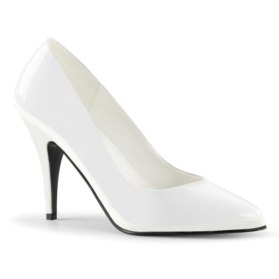 Women's Pleaser Vanity-420 Pumps White | 890HASBME