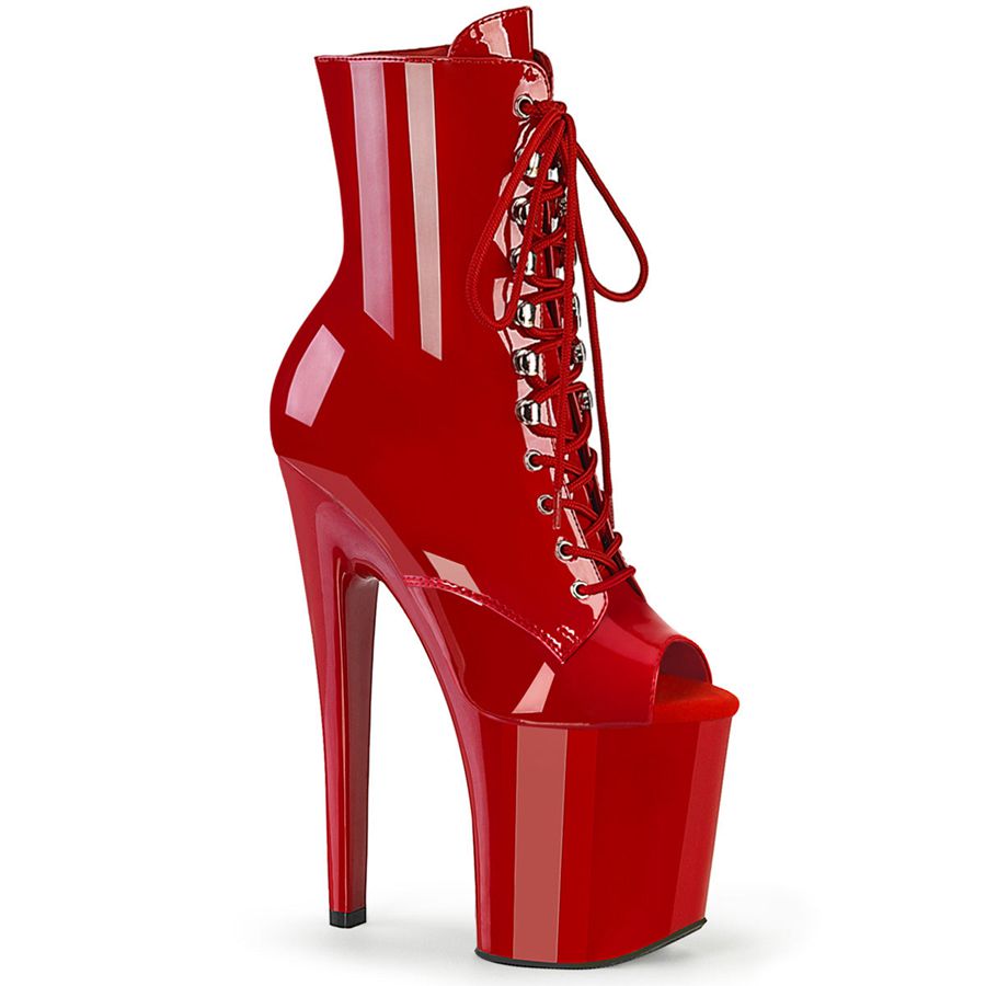 Women's Pleaser Xtreme-1021 Ankle Boots Red | 941NZJPHX