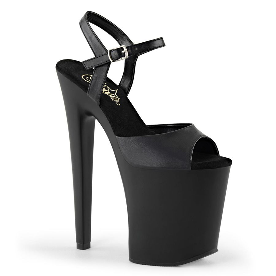 Women's Pleaser Xtreme-809 Platform Sandals Black | 907IAZERH